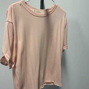 Dusty peach staple tee